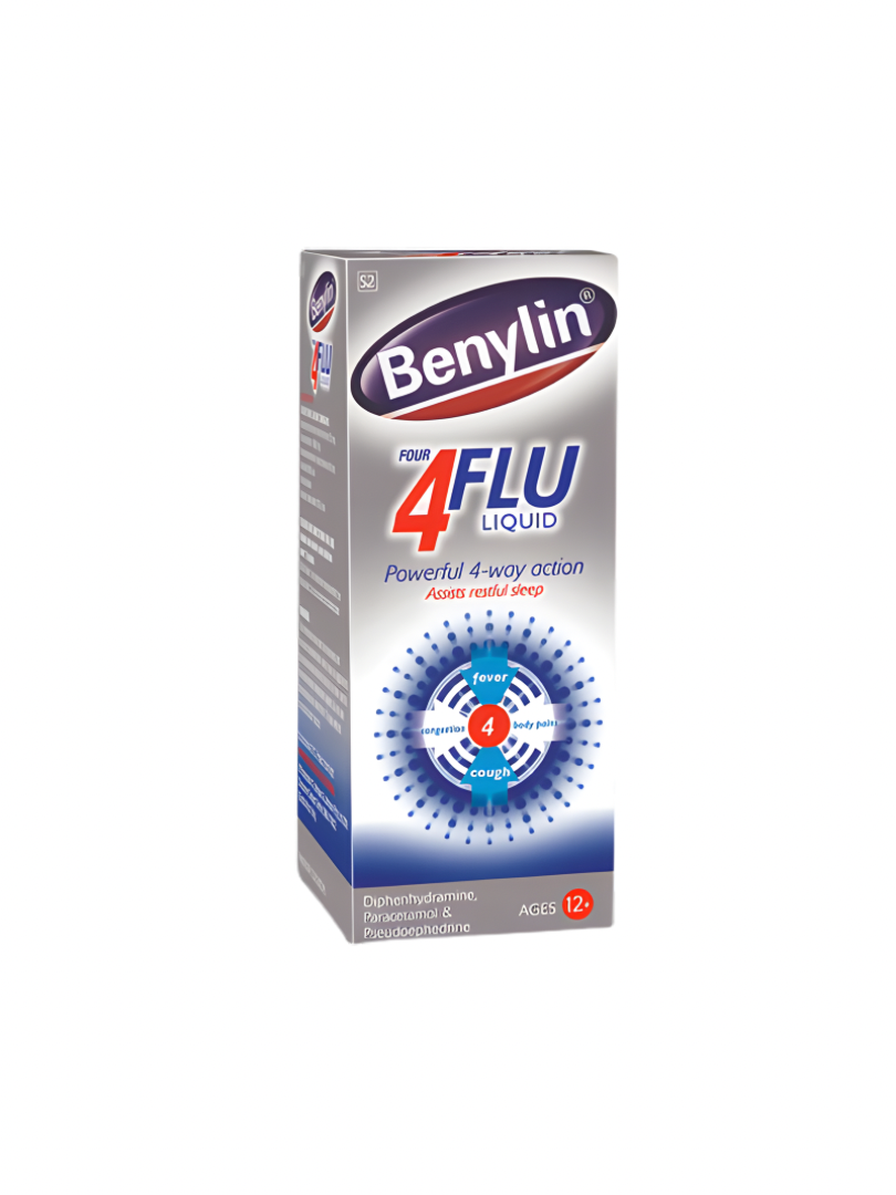 Benylin 4 flu liquid 200ml