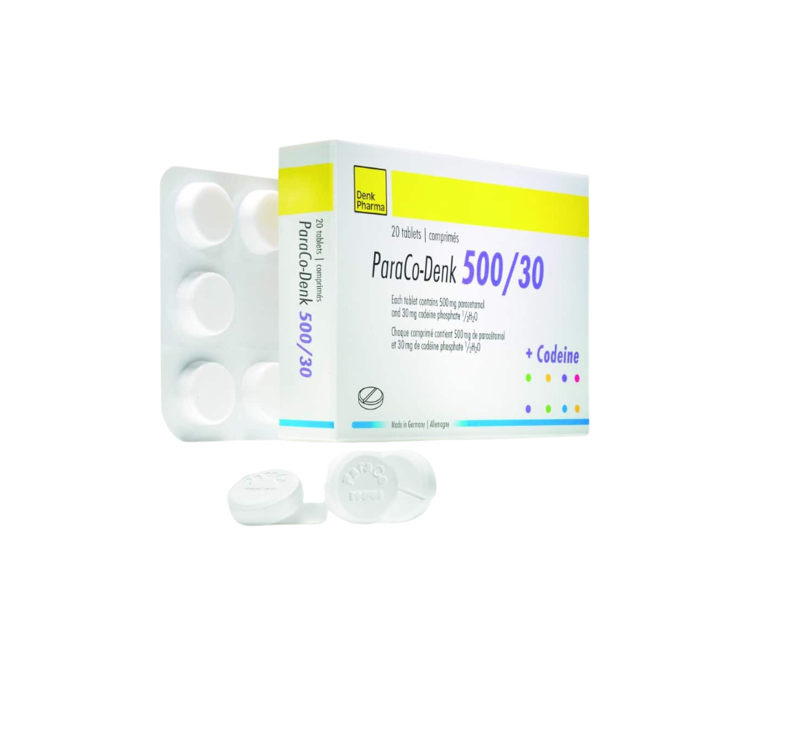 Paracetamol + codeine (paraco-denk)